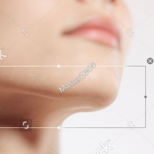 Defined jawline and neck