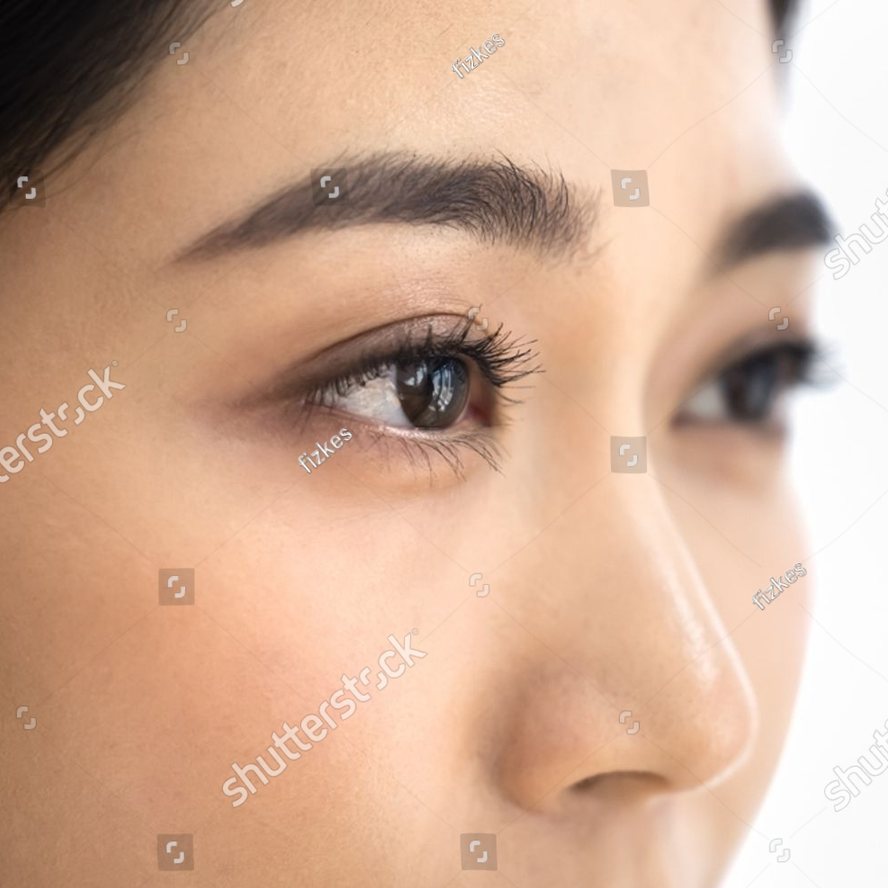 Close-up of a woman's eyes
