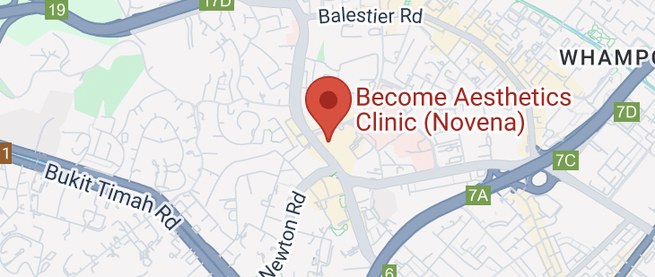 Map of the Novena clinic at Royal Square Medical Centre