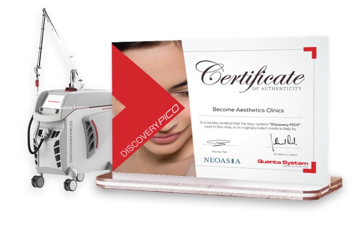 Discovery Pico laser machine with its certificate of authenticity